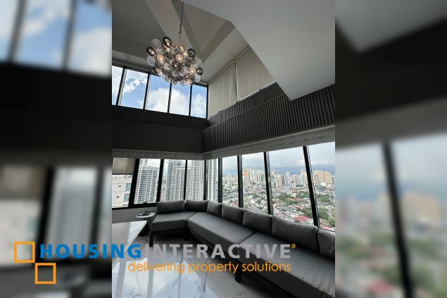 fully furnished 1br unit with parking for lease in one rockwell