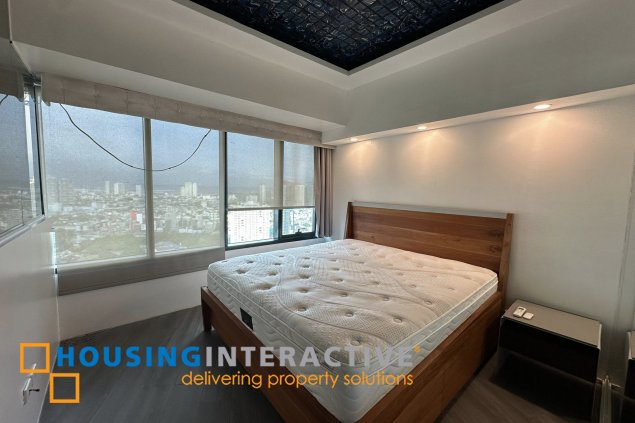 fully furnished 1br unit with parking for lease in one rockwell