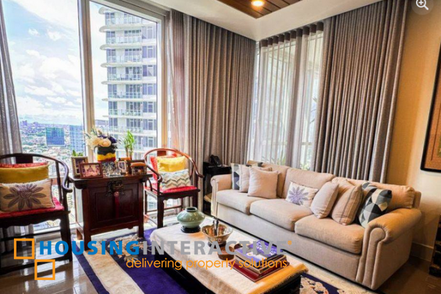 semi-furnished 2br unit with parking for sale in proscenium at rockwell