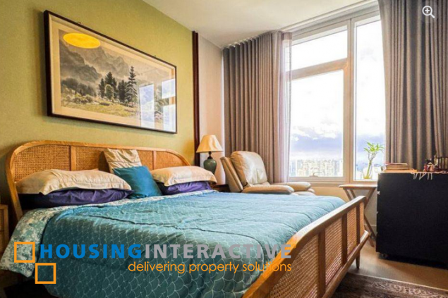 semi-furnished 2br unit with parking for sale in proscenium at rockwell
