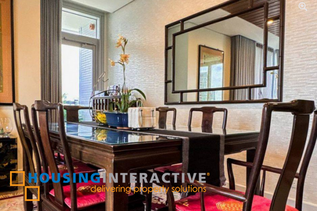 semi-furnished 2br unit with parking for sale in proscenium at rockwell