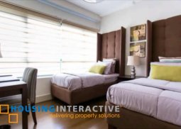 furnished 2br unit with parking for lease in edades tower