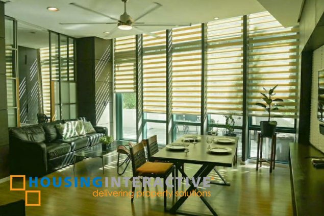 fully furnished 2br unit with parking for ease in amorsolo west