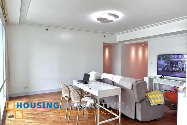 fully furnished 2br unit with parking for lease in amorsolo east