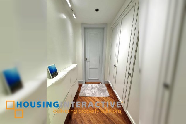 fully furnished 2br unit with parking for lease in amorsolo east