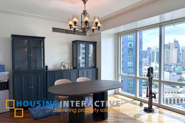 fully furnished 2br unit with parking for lease in amorsolo east