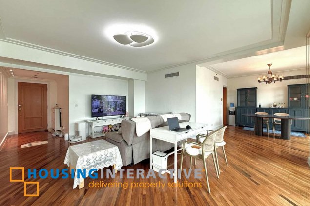 fully furnished 2br unit with parking for lease in amorsolo east