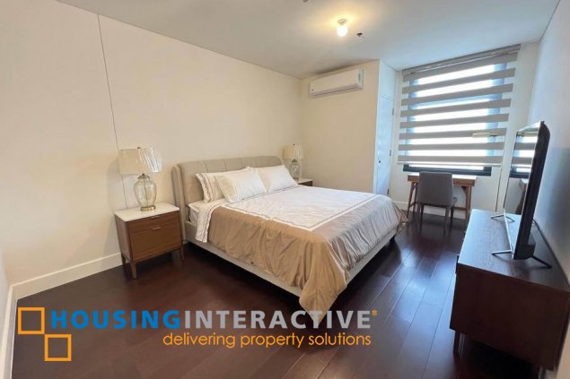 fully furnished 2br unit with parking for lease in garden towers