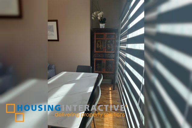 furnished 2br unit with parking for sale in one legaspi park