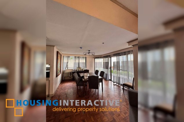 fully furnished 3br unit with balcony for lease in lpl plaza