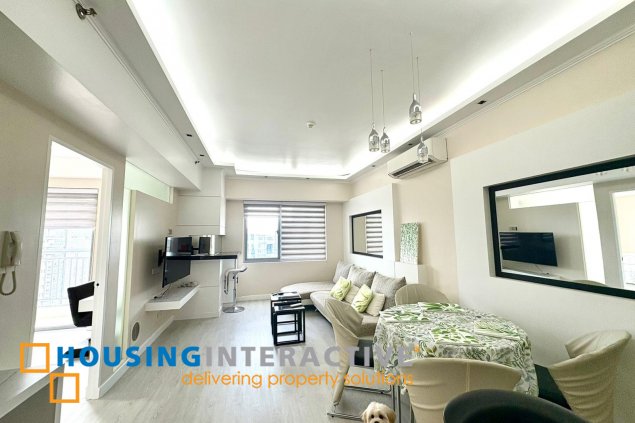 furnished 1br unit with balcony for lease in the infinity tower