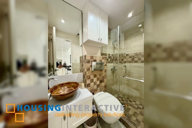 furnished 1br unit with balcony for lease in the infinity tower