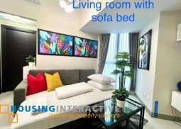 furnished 2br unit with balcony for lease in uptown parksuites