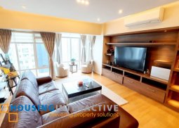 fully furnished 3br unit with parking for lease in two serendra