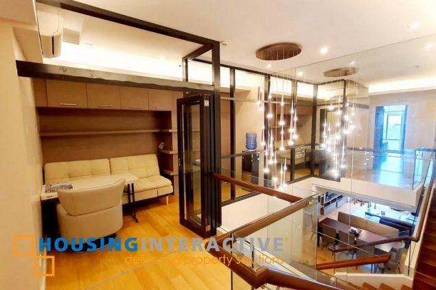 fully furnished 3br unit with parking for lease in two serendra