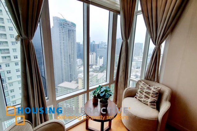 fully furnished 3br unit with parking for lease in two serendra