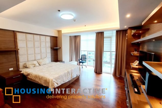 fully furnished 3br unit with parking for lease in two serendra
