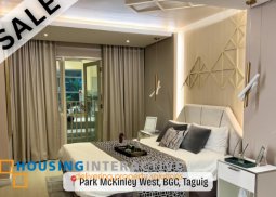 for sale: 1 bedroom condo at park mckinley west, bgc, taguig