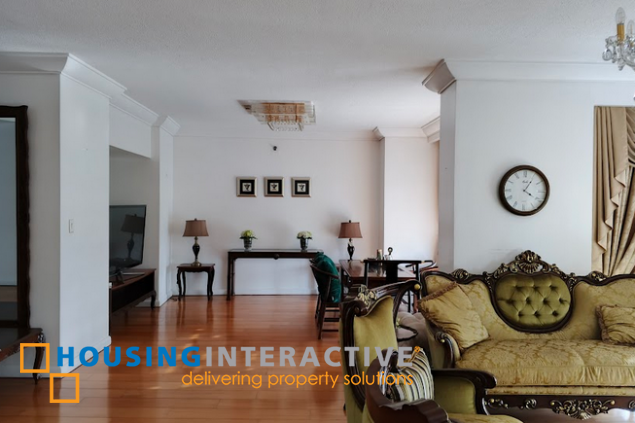 furnished 3br unit with parking for lease in pacific plaza towers