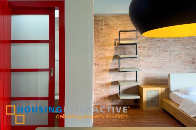 for lease: studio unit with parking, fairways tower, bgc