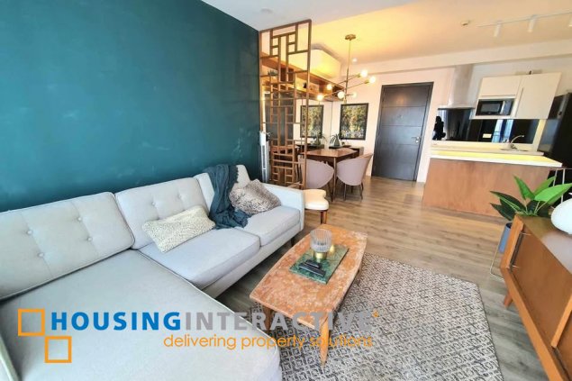 fully furnished 1br unit with parking for lease in acqua private residences