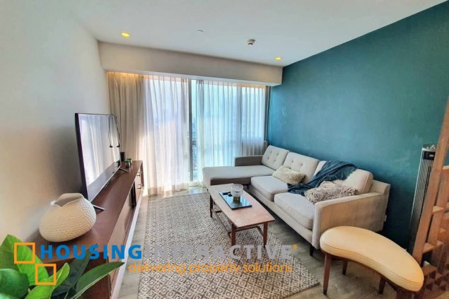 fully furnished 1br unit with parking for lease in acqua private residences