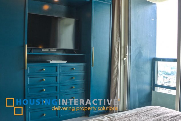 fully furnished 1br unit with parking for lease in shang salcedo place