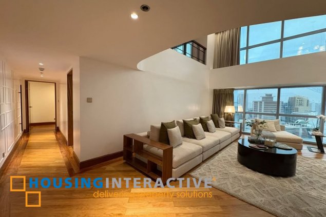 semi-furnished 4br unit with parking for lease/sale in forbes tower