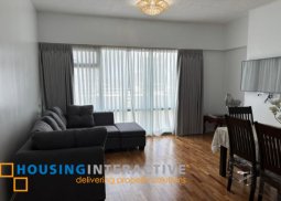 furnished 2br unit with parking for lease in one legaspi park