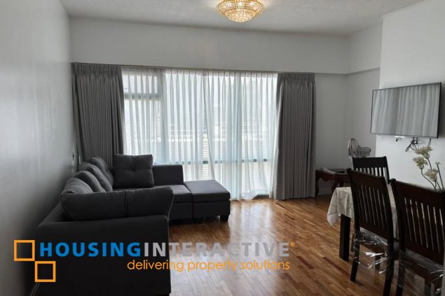 furnished 2br unit with parking for lease in one legaspi park