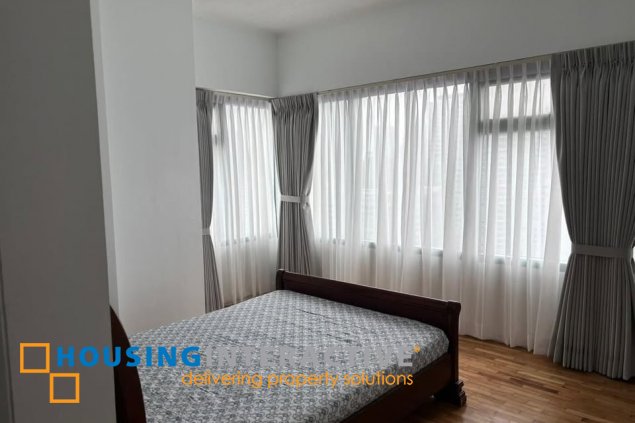 furnished 2br unit with parking for lease in one legaspi park