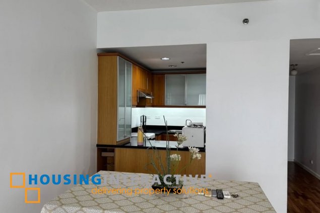 furnished 2br unit with parking for lease in one legaspi park