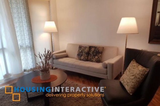 fully furnished 1br unit with parking for rent in joya lofts and towers