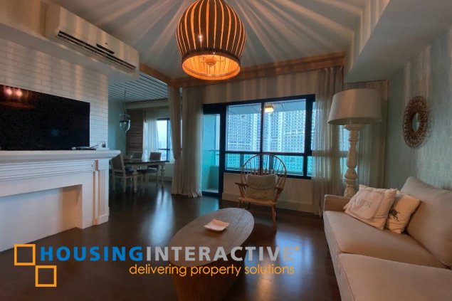 fully furnished 2br unit with parking for lease in edades tower