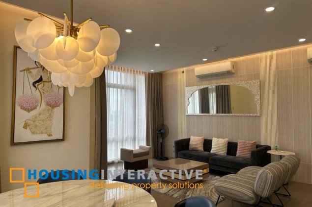 fully furnished 2br unit with parking for lease in edades tower