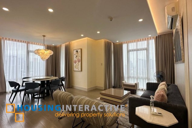 fully furnished 2br unit with parking for lease in edades tower