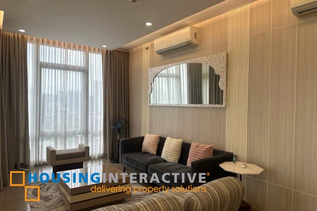 fully furnished 2br unit with parking for lease in proscenium at rockwell