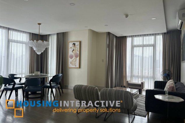 fully furnished 2br unit with parking for lease in proscenium at rockwell