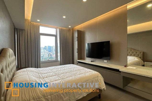 fully furnished 2br unit with parking for lease in proscenium at rockwell