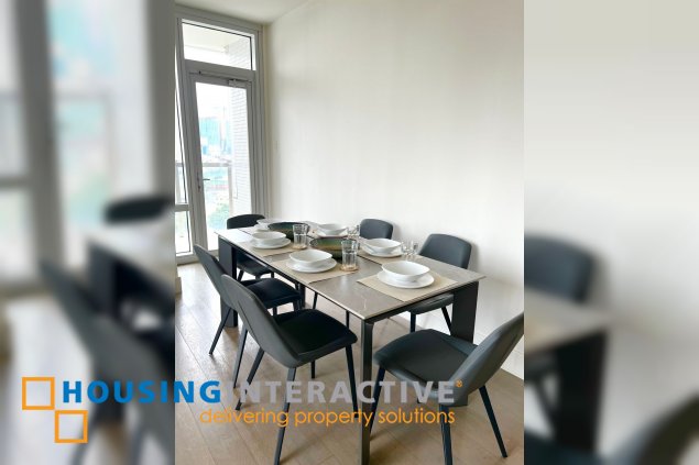 fully furnished 2br unit with parking for lease in proscenium at rockwell