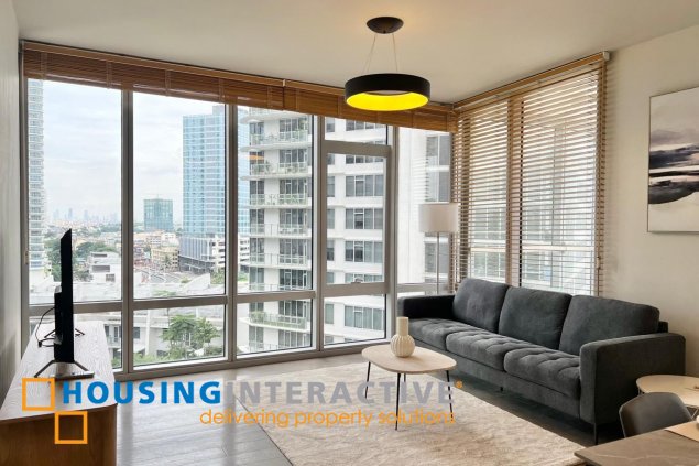 fully furnished 2br unit with parking for lease in proscenium at rockwell