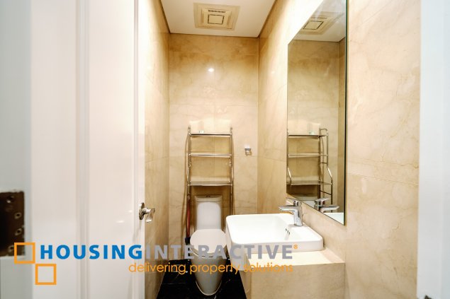 furnished 2br unit with parking for lease in trump tower