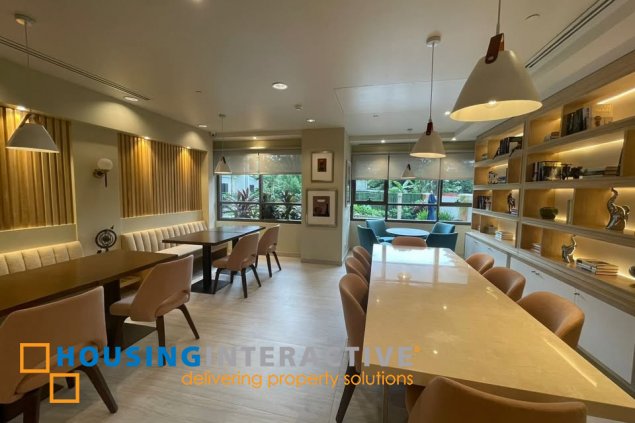 semi-furnished 1br unit with parking for rent/sale in the arton by rockwell