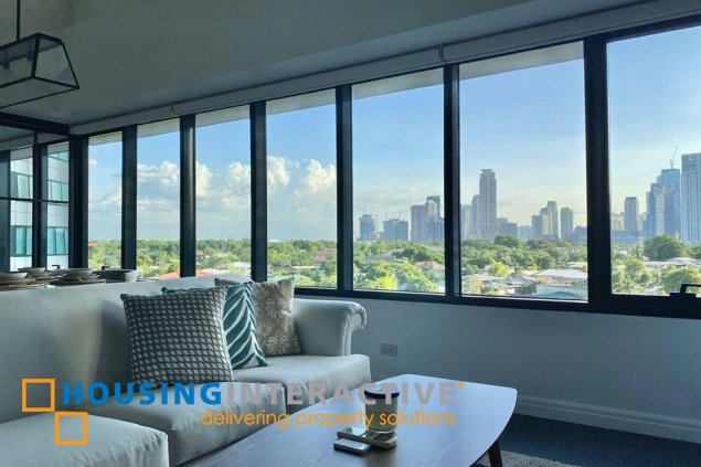 fully furnished 2br unit with parking for rent in one rockwell