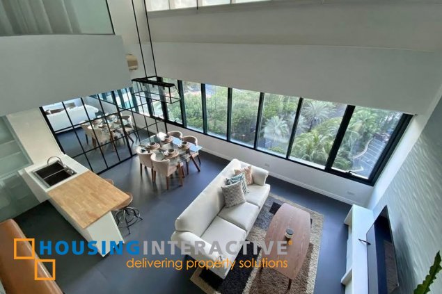 fully furnished 2br unit with parking for rent in one rockwell