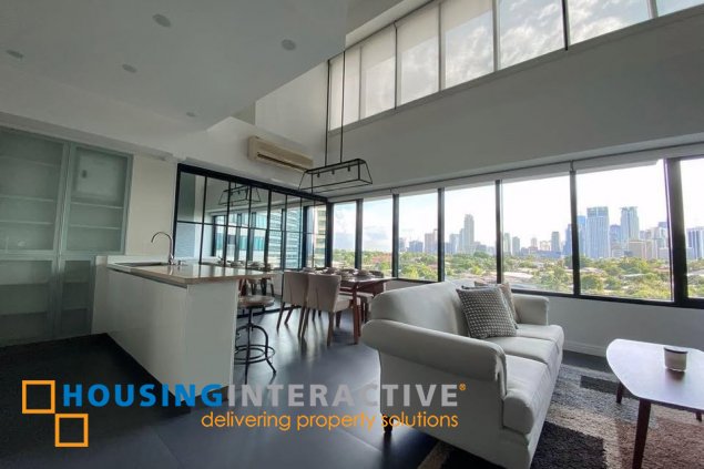 fully furnished 2br unit with parking for rent in one rockwell