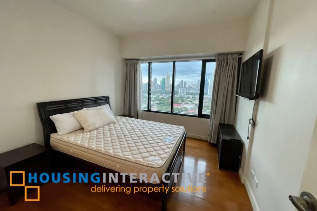 fully furnished 2br unit with parking for sale in one rockwell