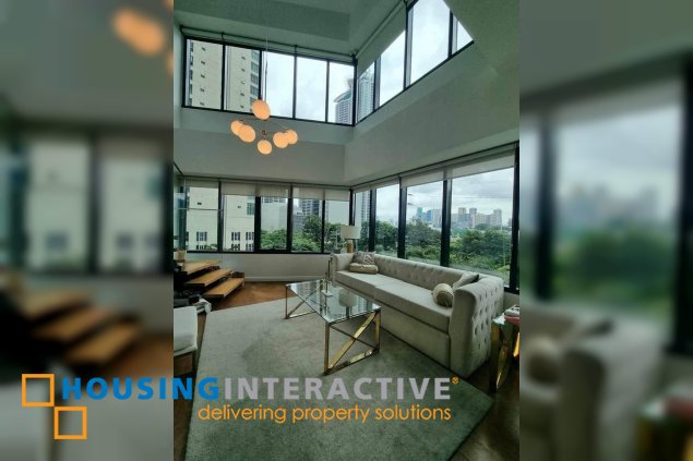 semi-furnished 1br unit with parking for sale in one rockwell