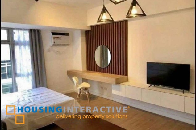 fully furnished studio unit for lease in verve residences