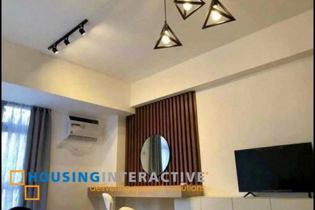 fully furnished studio unit for lease in verve residences